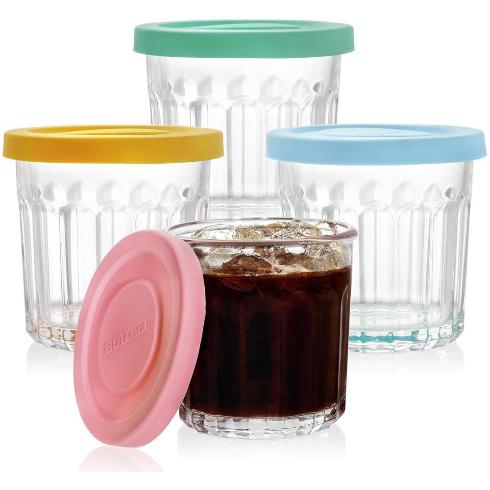 Overnight Oat Jar - Glass Jar with Leakage Proof Lid,