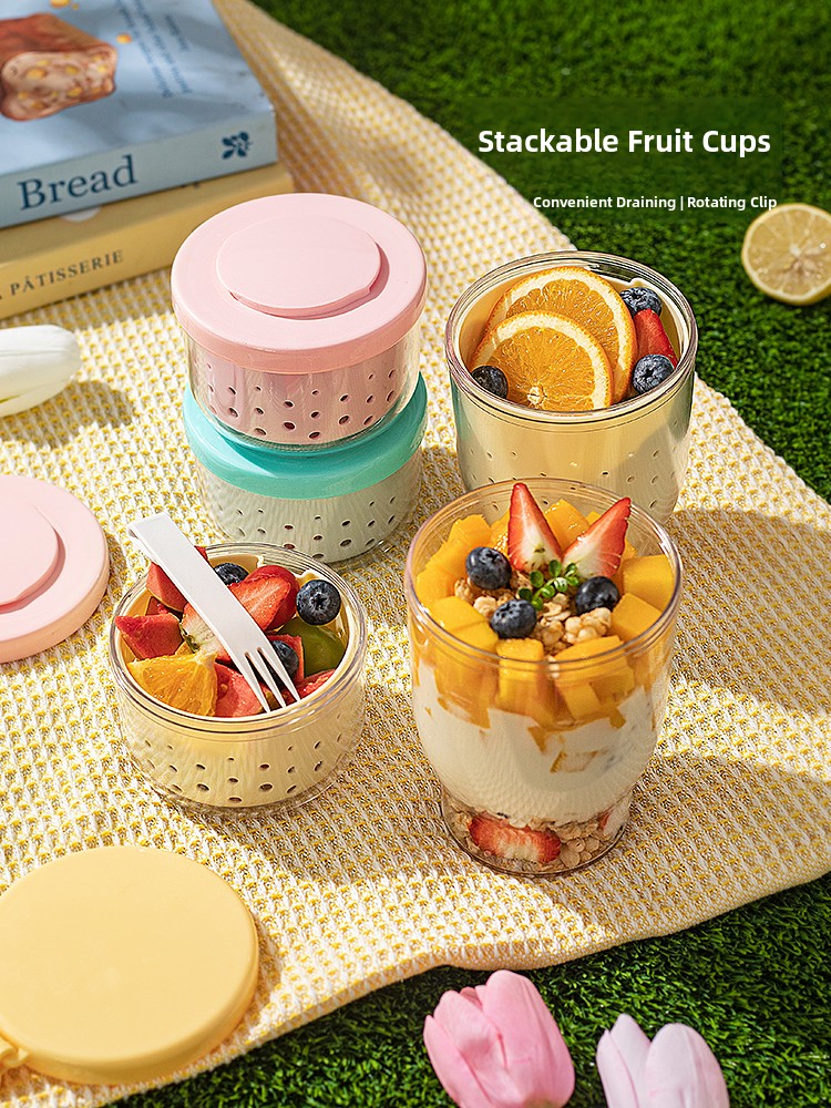 Overnight Oat Jar - Portable Overnight Oats Cup with Lid