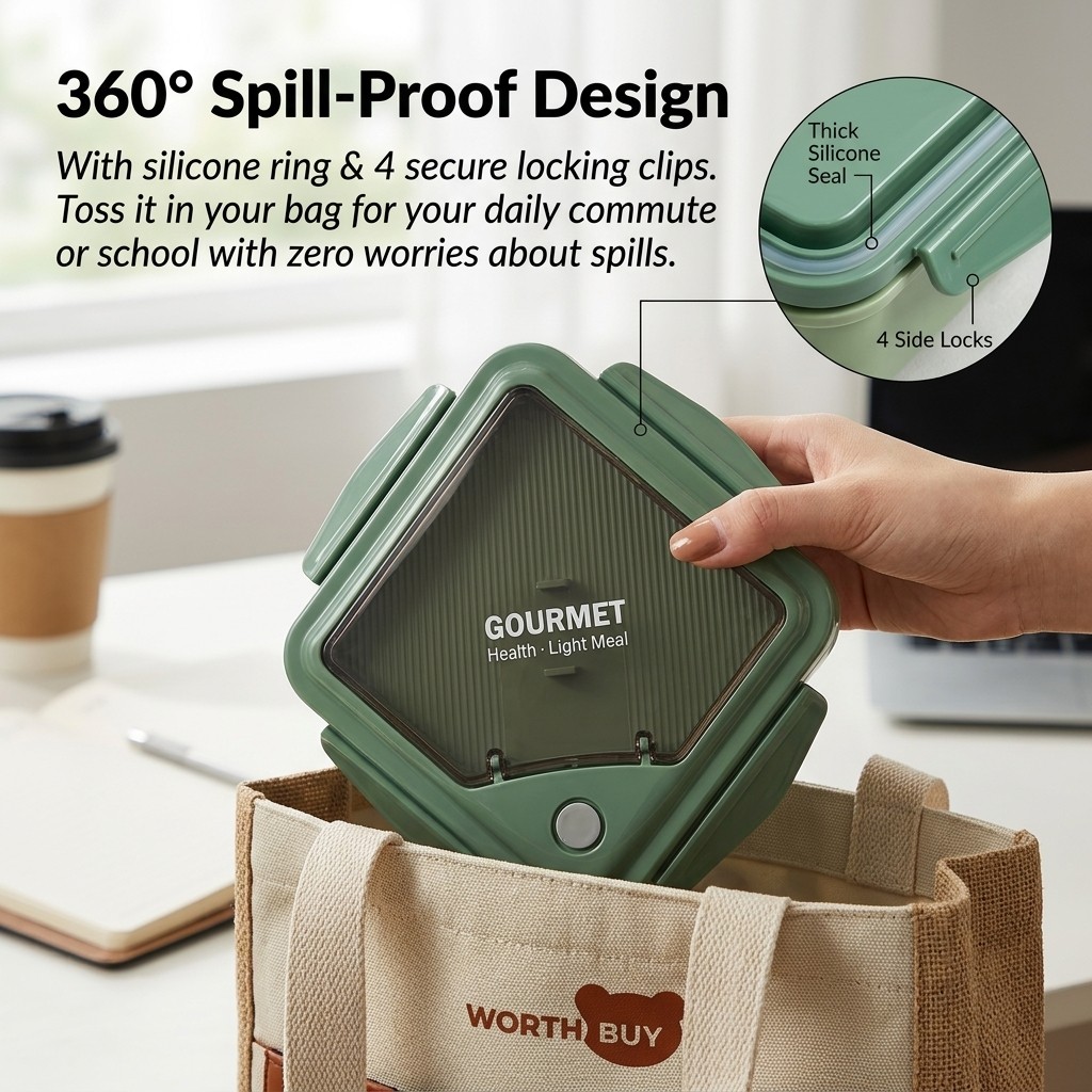 Microwavable Plastic Bento Box - đánh giá và giá Meal Prep Kinder