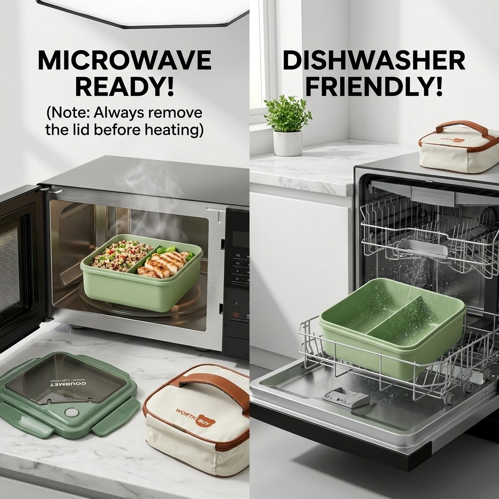 Microwavable Plastic Bento Box - đánh giá và giá Meal Prep Kinder