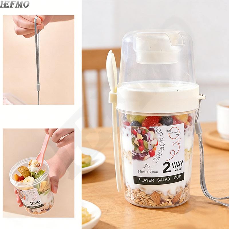 On-the-Go Salad Bowl Set with  - đánh giá và giá Meal Prep Veggie