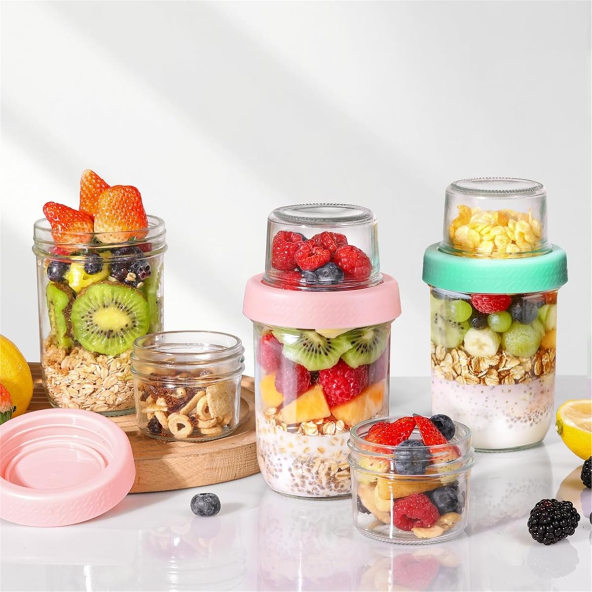Overnight Oats Jar with Lids 4 - đánh giá và giá Overnight Oat Jar