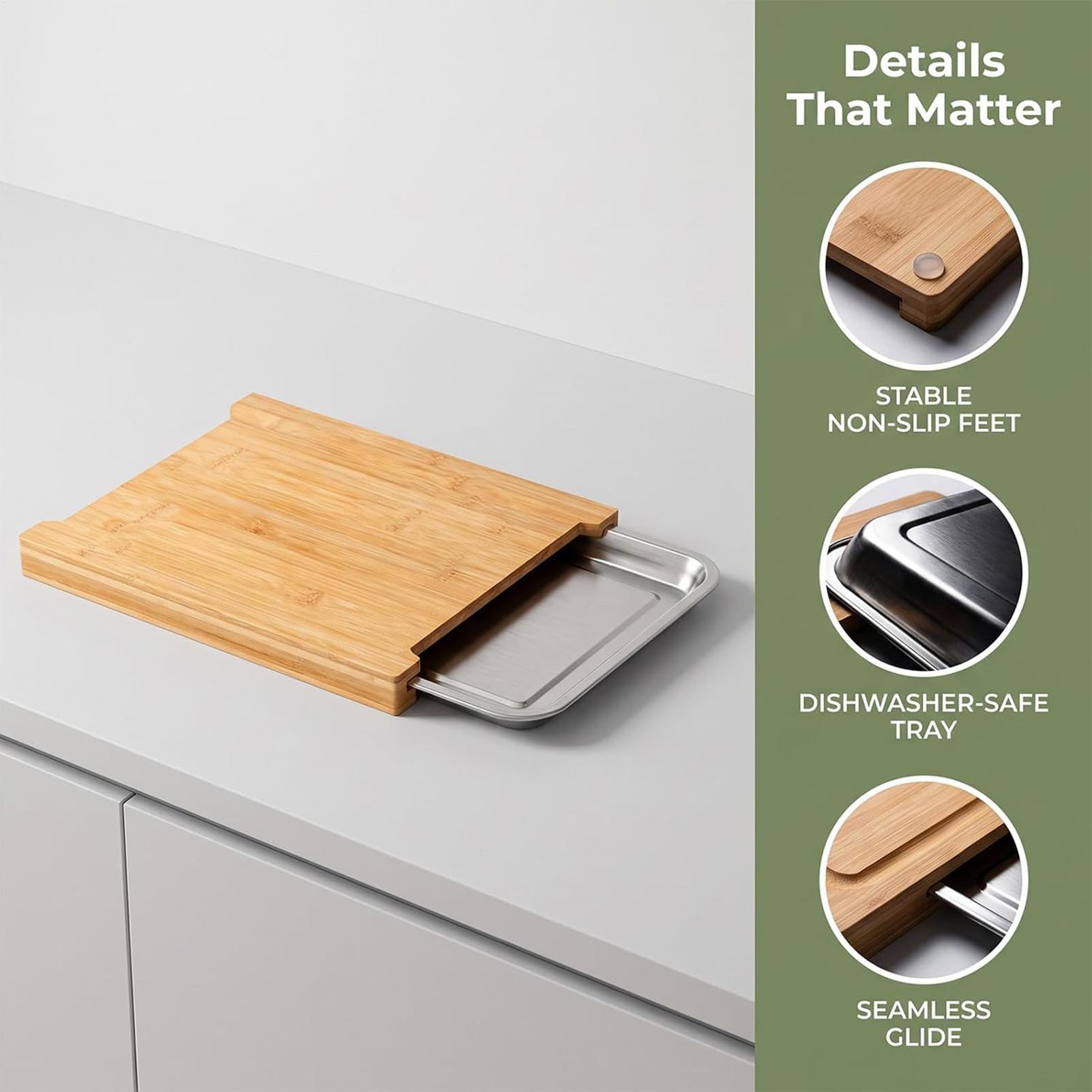 Cutting Board Non-Slip Food Pr - đánh giá và giá Meal Prep Veggie