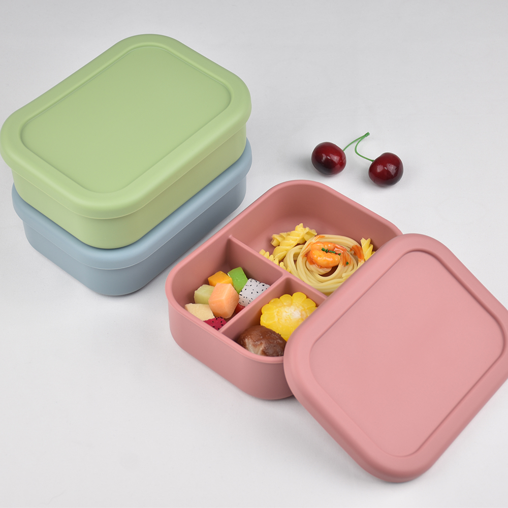 3-Compartment Food Grade Silic - đánh giá và giá Meal Prep Kinder