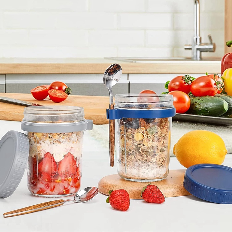 4 Pack Overnight Oats Containe - đánh giá và giá Overnight Oat Jar
