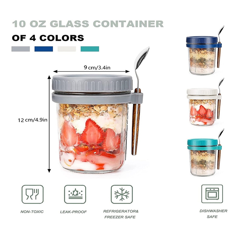 4 Pack Overnight Oats Containe - đánh giá và giá Overnight Oat Jar