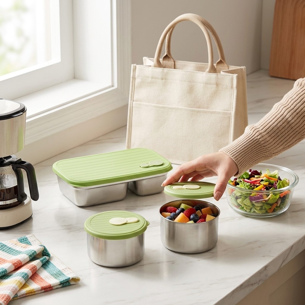 Microwave Safe 304 Stainless S - đánh giá và giá Meal Prep Kinder