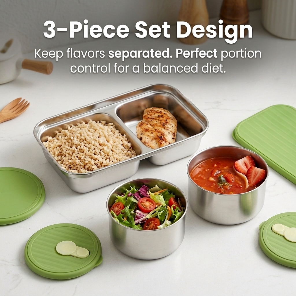 Microwave Safe 304 Stainless S - đánh giá và giá Meal Prep Kinder