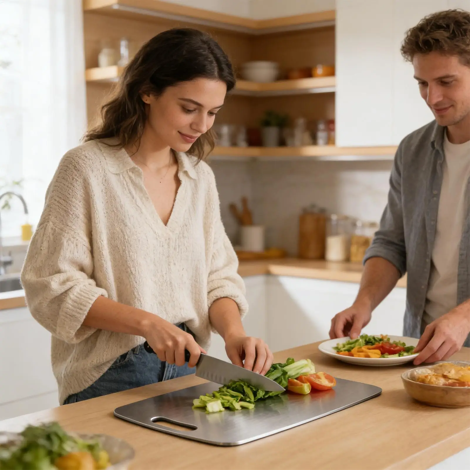 Stainless Steel Chopping Board - đánh giá và giá Meal Prep Veggie