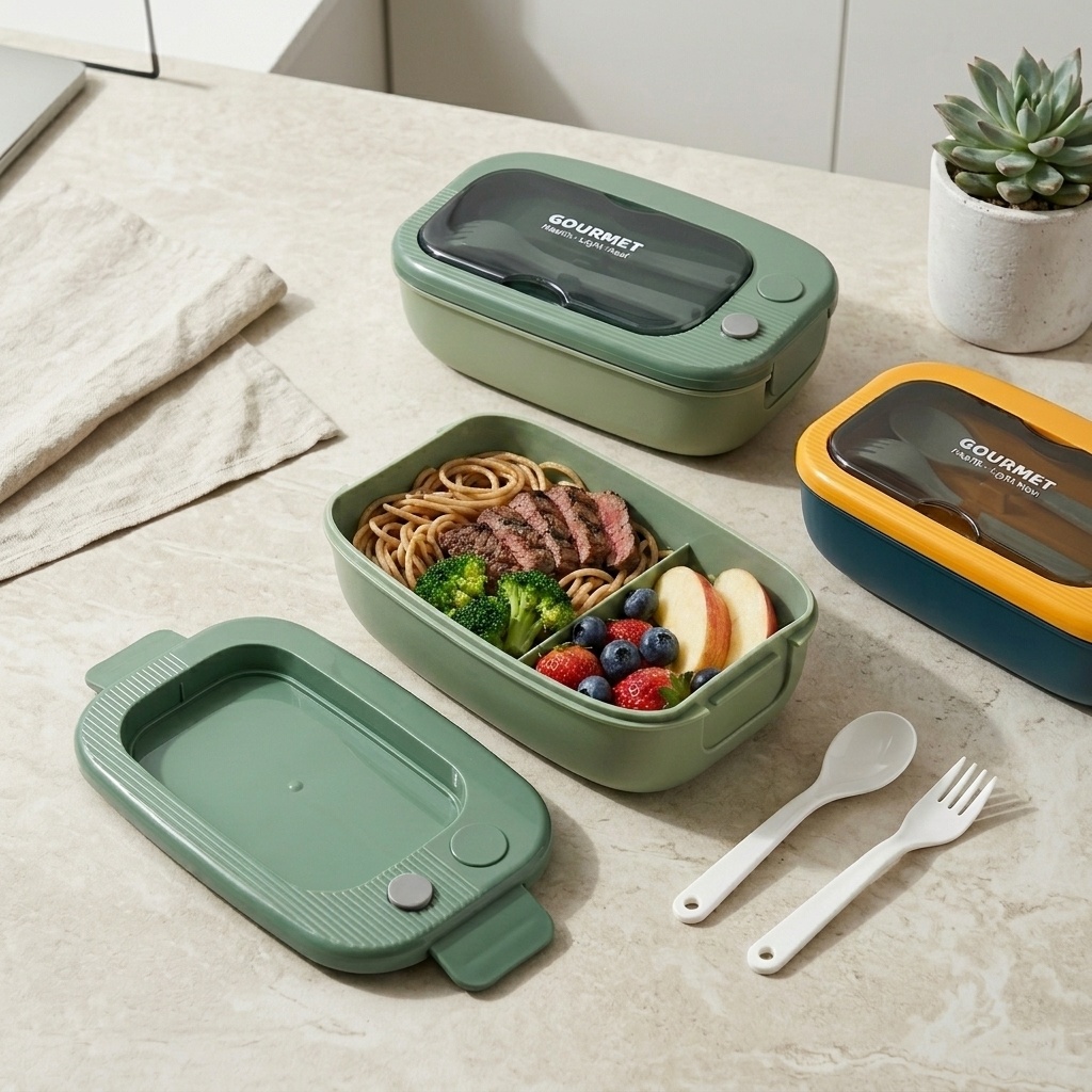 Microwavable Plastic Bento Box - đánh giá và giá Meal Prep Kinder