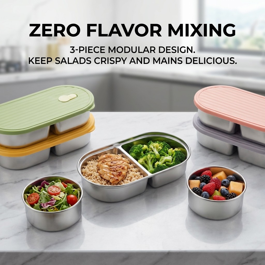 Microwavable 304 Stainless Ste - đánh giá và giá Meal Prep Kinder