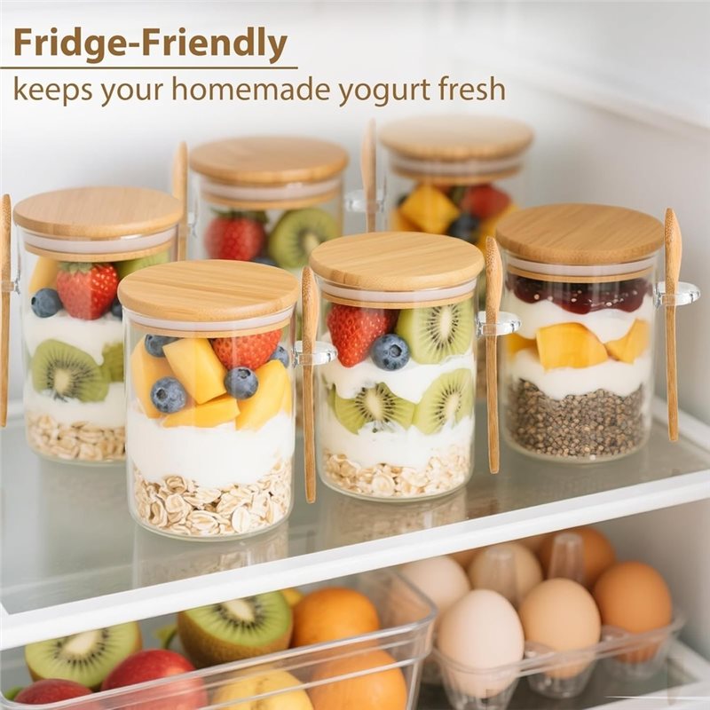 AB46-1Set/6Pcs Moisture Resist - đánh giá và giá Overnight Oat Jar