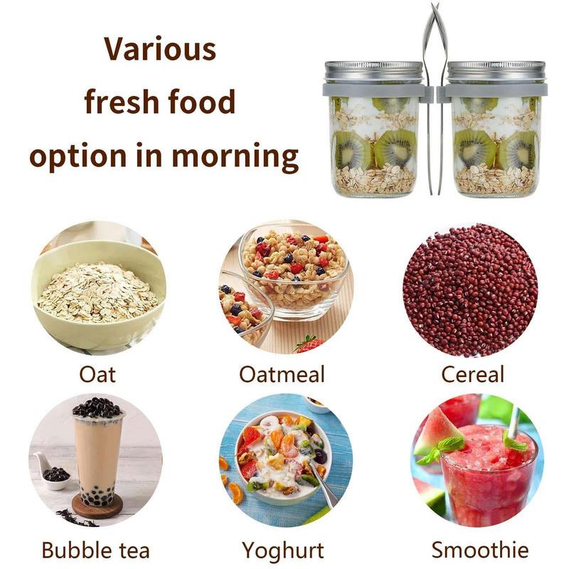 600ml Large Capacity Overnight - đánh giá và giá Overnight Oat Jar