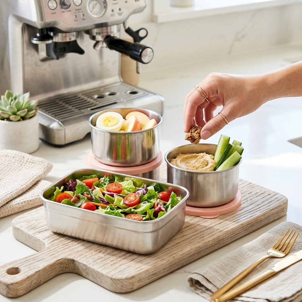 Microwave Safe 304 Stainless S - đánh giá và giá Meal Prep Kinder