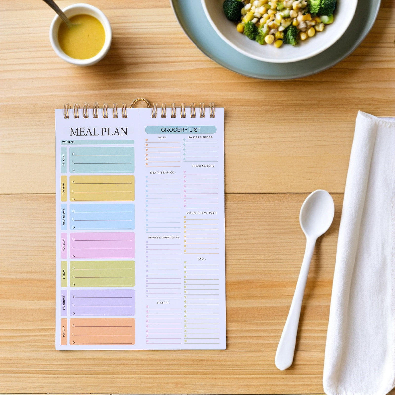 52Sheets Weekly Meal Planner N - đánh giá và giá Meal Prep Grocery List