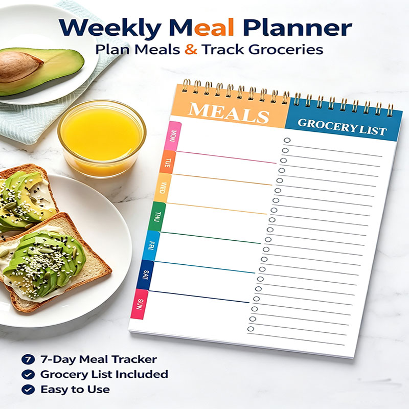 Weekly Meal Planner Notepad 5. - đánh giá và giá Meal Prep Grocery List