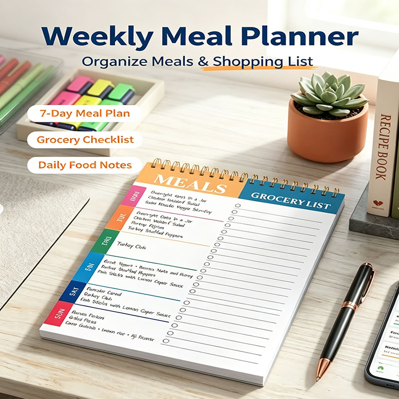 Weekly Meal Planner Notepad 5. - đánh giá và giá Meal Prep Grocery List