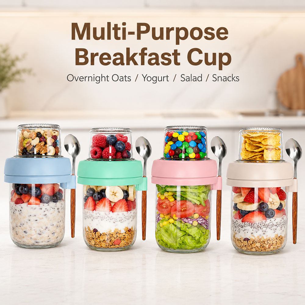 Transparent Glass Yogurt Cup w - đánh giá và giá Overnight Oat Jar