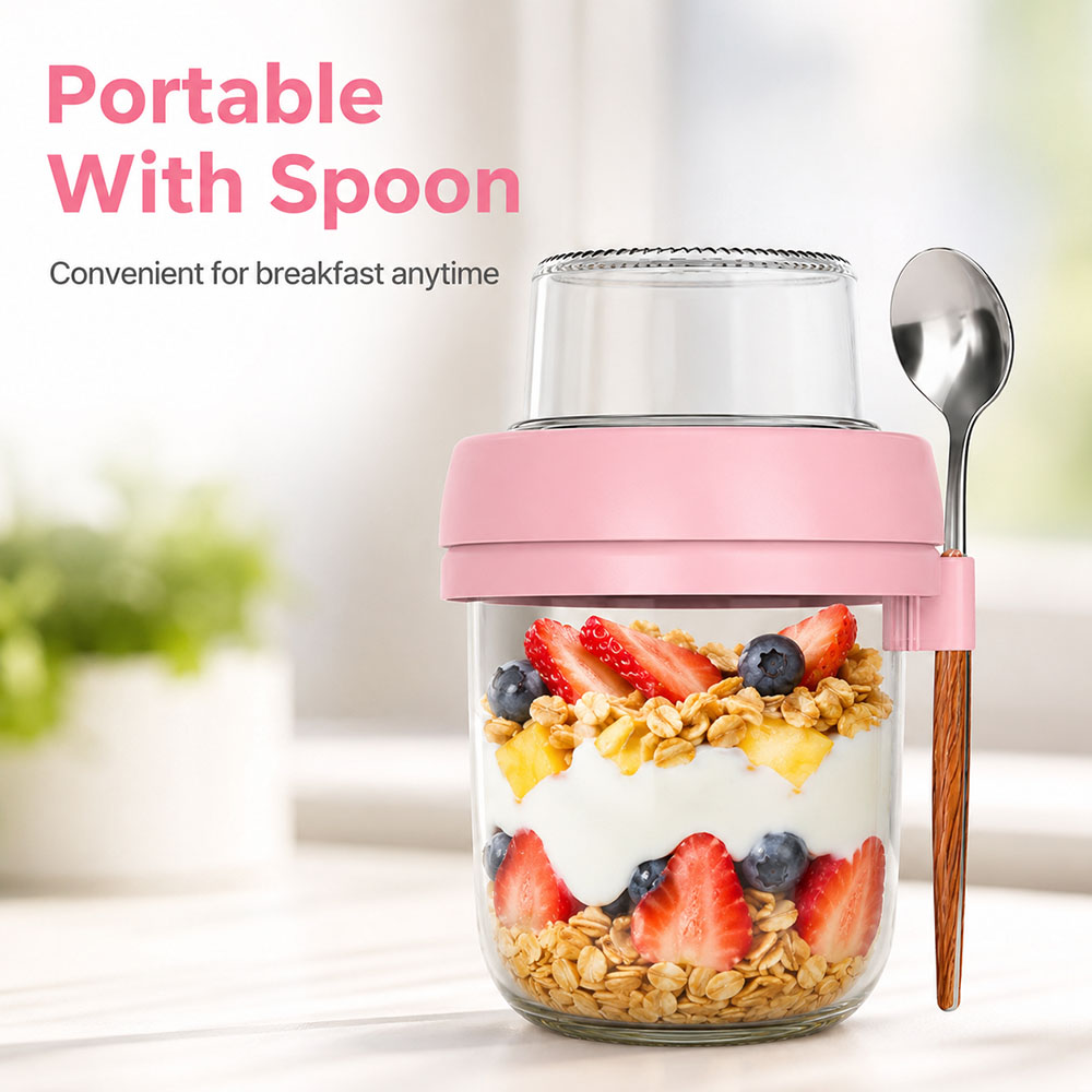 Transparent Glass Yogurt Cup w - đánh giá và giá Overnight Oat Jar