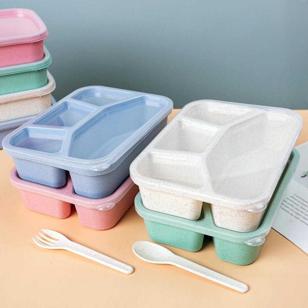 4 Compartments Kids Bento Box  - đánh giá và giá Meal Prep Kinder