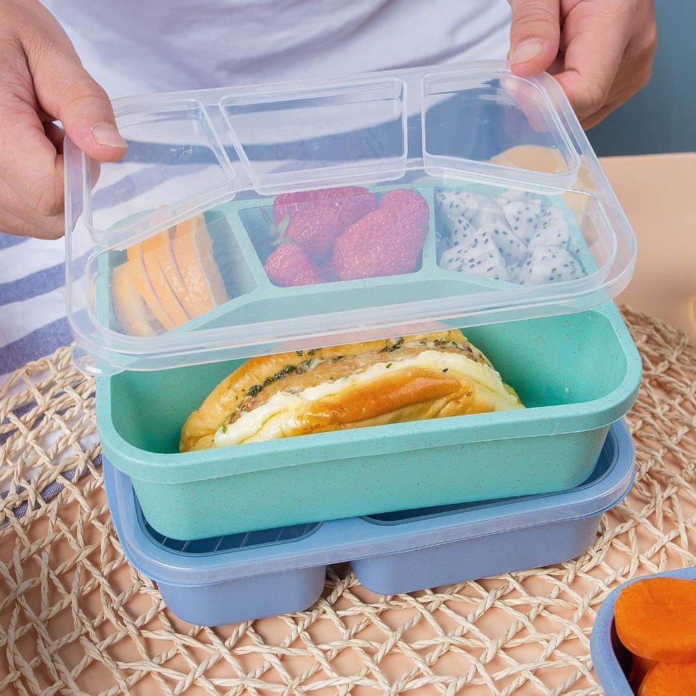 4 Compartments Kids Bento Box  - đánh giá và giá Meal Prep Kinder