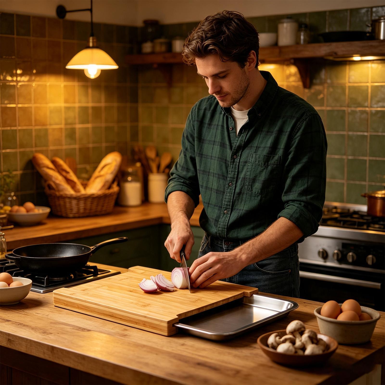 Cutting Board Non-Slip Food Pr - đánh giá và giá Meal Prep Veggie