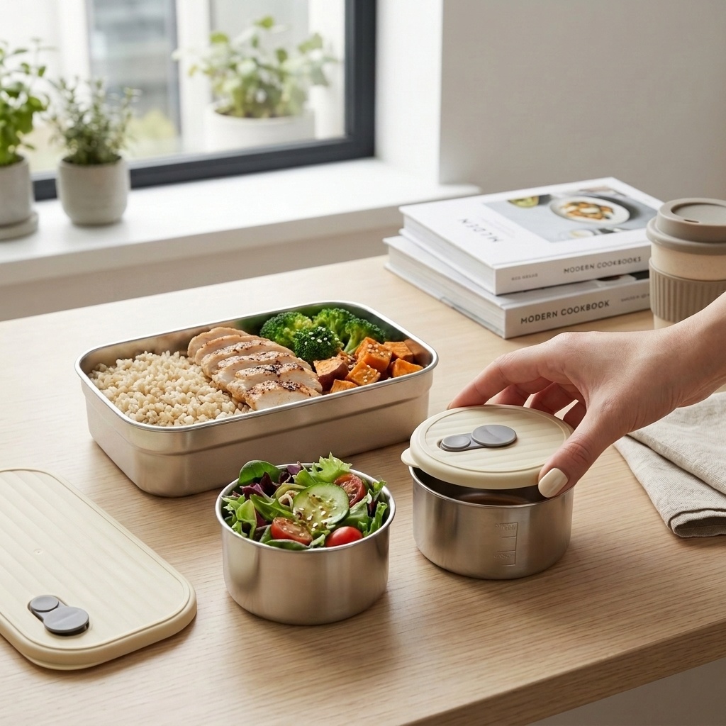 Microwave Safe 304 Stainless S - đánh giá và giá Meal Prep Kinder
