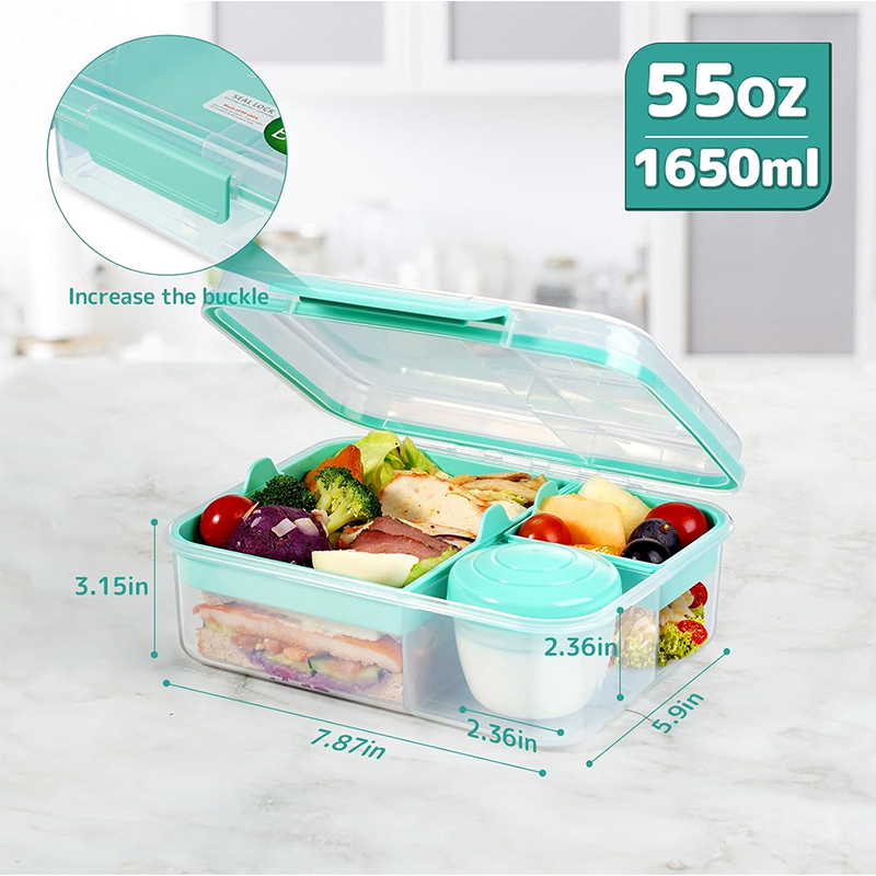 4 Compartment Leakproof Bento  - đánh giá và giá Meal Prep Kinder