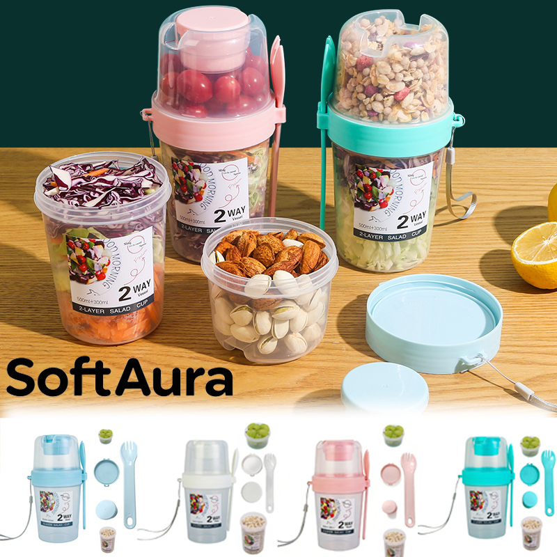 SoftAura Breakfast On The Go C - đánh giá và giá Overnight Oat Jar