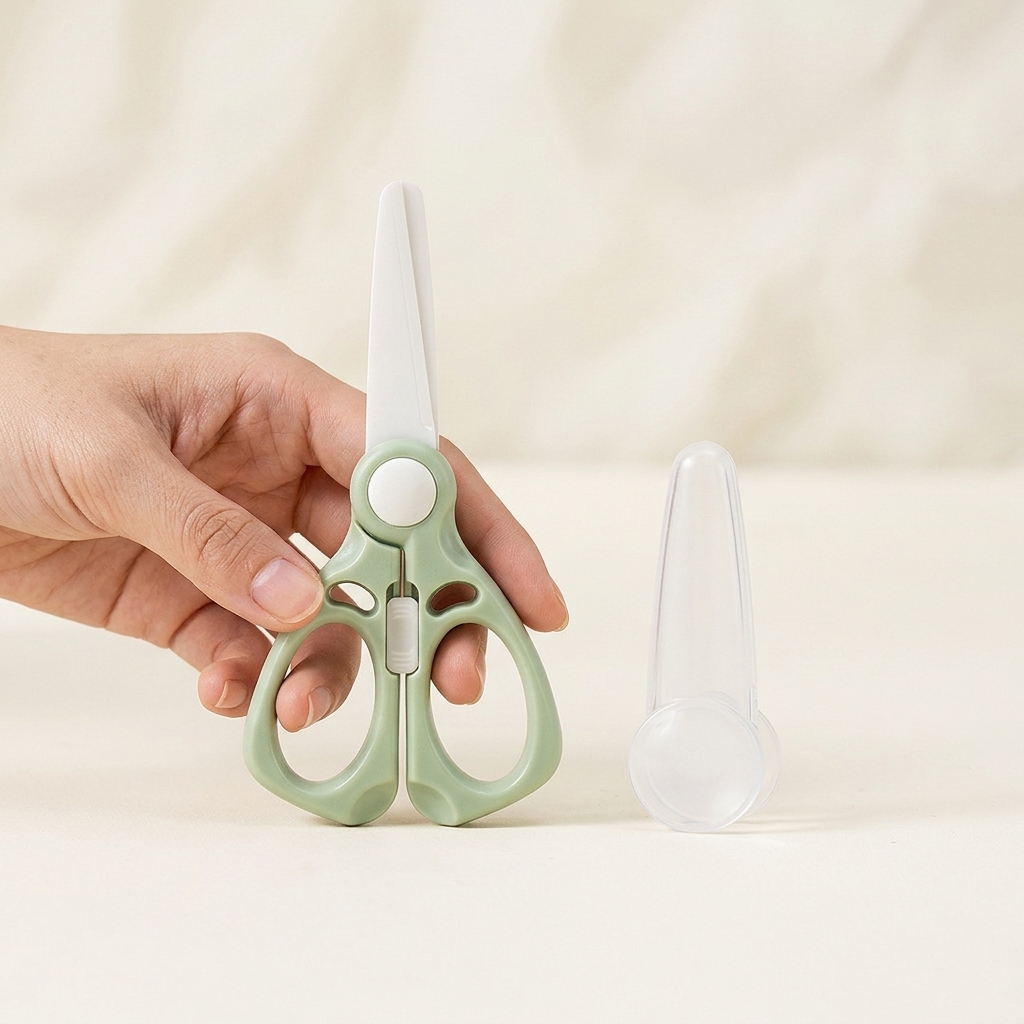 1pc Baby Food Scissors Nano Ce - đánh giá và giá Meal Prep Veggie