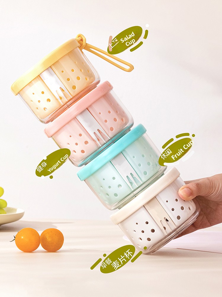 Portable Overnight Oats Cup wi - đánh giá và giá Overnight Oat Jar