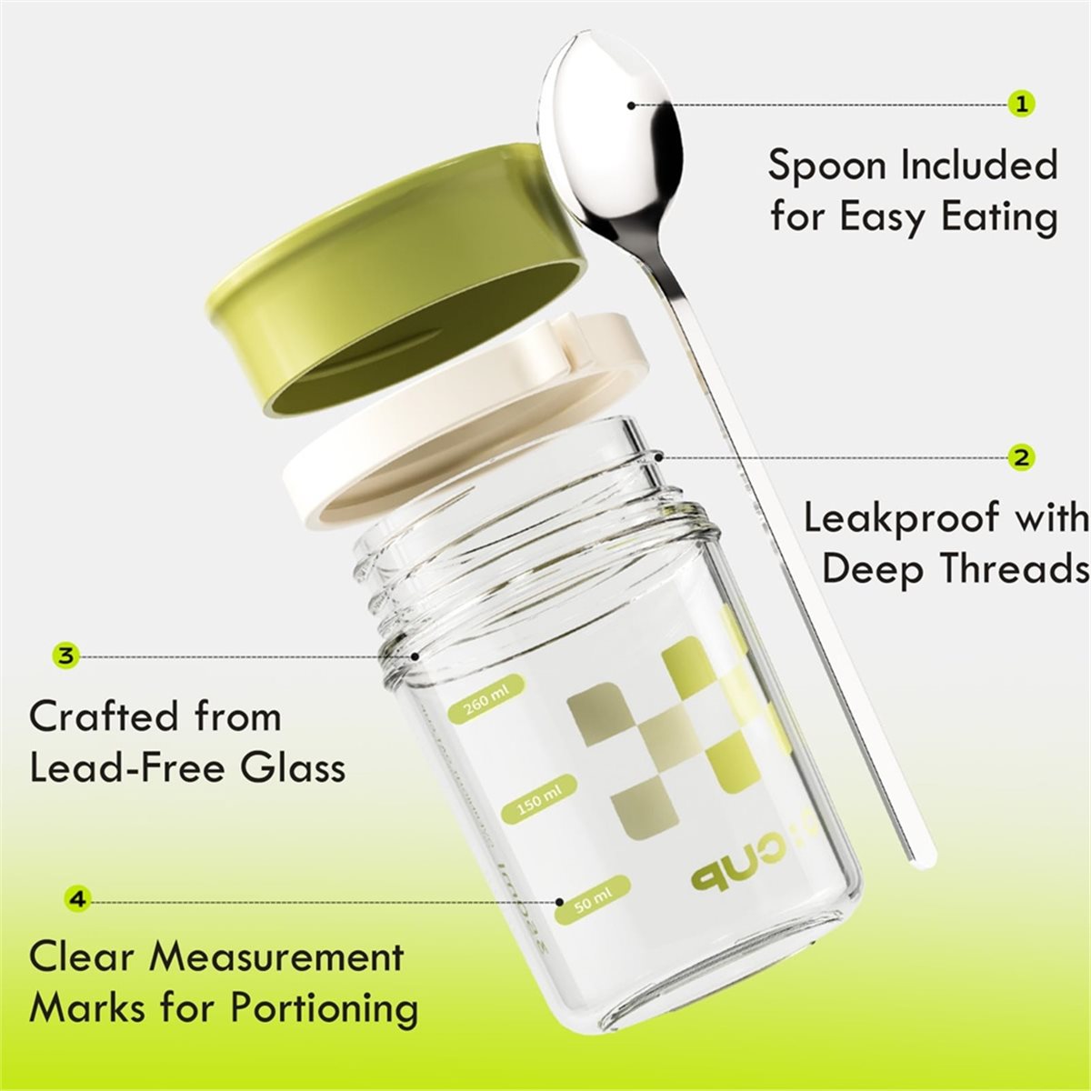 A67T NEW 4 Pack Overnight Oats - đánh giá và giá Overnight Oat Jar